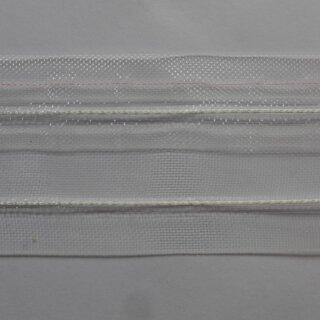 Faltenband 1:3 fach transparent 11 Meter Gardinenband