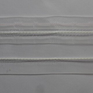 Faltenband 1:3 fach transparent 11 Meter Gardinenband