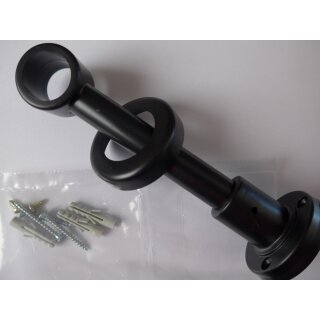 Träger schwarz 20mm Gardinenstangen