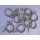Ringe flach edelstahloptik 20mm Gardinenstangen 10 Stück