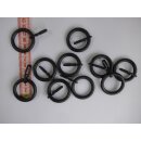 Ringe schwarz 20mm Gardinenstangen 10 Stück