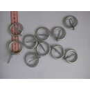 Ringe chrom matt 20mm Gardinenstangen 10 Stück