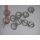 Ringe chrom matt 20mm Gardinenstangen 10 Stück