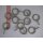 Ringe edelstahloptik 20mm  Gardinenstangen 10 Stück