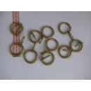Ringe goldfarben matt 20mm Gardinenstangen 10 Stück