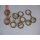 Ringe goldfarben matt 20mm Gardinenstangen 10 Stück