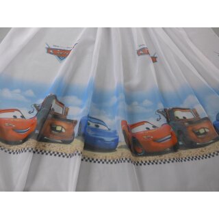 Gardinenstoff Autos weiß Motiven Meterware