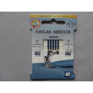 Organ Nadeln Jeans 90-100 Nähmaschinennadeln