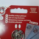 Druckknöpfe metall 21mm silberfarben