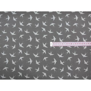 Baumwolljersey Schwalben beige