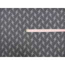 Reststück 75x140cm Baumwolljersey grau Blitze