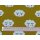 Reststück 60x140cm Wolkengesicht curry Baumwolljersey
