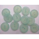 Knopf mint glitter mit Rand 18mm 12 Stück