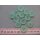 Knopf mint glitter mit Rand 18mm 12 Stück