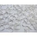 Ring transparent Plastik 13 x 18mm 100 Stück