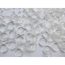 Ring transparent Plastik 13 x 18mm 100 Stück