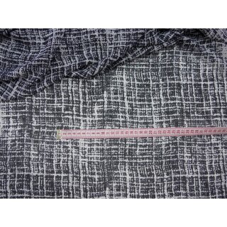 Chiffon ein Wildes Karo in schwarz weiß