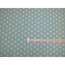 Dekostoff in mint 140cm breit mit Punkte in weiß