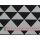 Dekostoff in schwarz weiß mit Dreiecke140cm breit