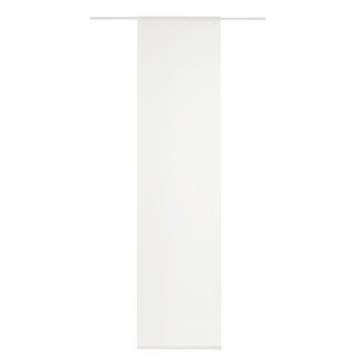Schiebevorhang Kiba 70 uni rohweiß transparent 60x245cm