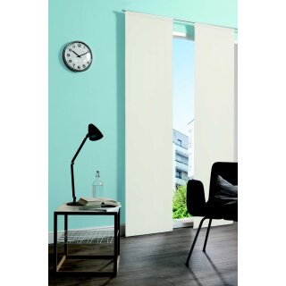 Schiebevorhang Velvet 1 uni rohweiß transparent 60x245cm