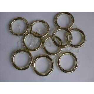 Ring vermessingt mit Faltenleghaken 28mm Gardinenstangen