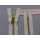 Reißverschluss beige 12cm YKK METALL vermessingt 5 Stück