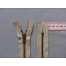 Reißverschluss sandfarben 5 Stück 12cm YKK METALL altmessing