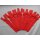 Reißverschluss rot Kunststoff 10 Stück 14cm YKK