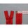 Reißverschluss rot Kunststoff 10 Stück 14cm YKK