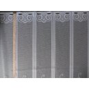 Scheibengardinenstoff mit Ranken und Muster weiß 89cm hoch
