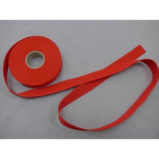 Gurtband 25mm rot ca.1,6mm