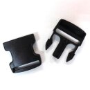 Steckschnallen Steckschließen 40mm schwarz Acetal