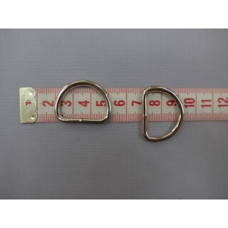 D-Ringe 25mm Stahl silberfarben vernickelt