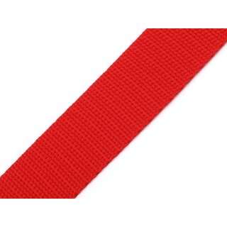 Gurtband rot 25mm ca.1mm
