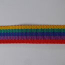 Gurtband Multicolor mehrfarbig 25mm ca.1mm