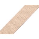 Gurtband beige 25mm ca.1mm