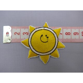Bügelbild Sonne gelb zum Applizieren