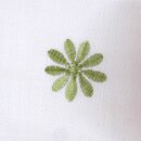 Scheibengardine Schmetterlinge grün Punkte weiß