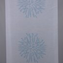 Schiebevorhangstoff Padua weiß türkis Blume 60cm breit