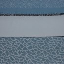 Gardinen Dekostoff Aura rauchblau Streifen Musterung beige weiß