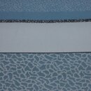 Gardinen Dekostoff Aura rauchblau Streifen Musterung beige weiß