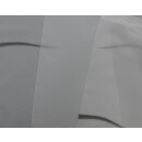 Miniflächen-Set weiß mit Muster schlamm als Scheibengardine