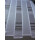 Kurzstück 140cm Scheibengardinenstoff schwarz grau weiß bedruckt 184cm hoch