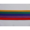 Gurtband Regenbogen 50mm ca.1,1mm