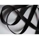 Gurtband Reflektor schwarz 20mm ca.2mm