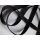 Gurtband Reflektor schwarz 20mm ca.2mm