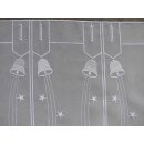 Scheibengardinenstoff Sterne Weihnachtglocke Voile 45cm hoch