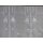 Scheibengardinenstoff Sterne Weihnachtglocke Voile 45cm hoch