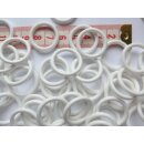 Ring Plastik weiß 18 x 24mm 100 Stück zum Basteln